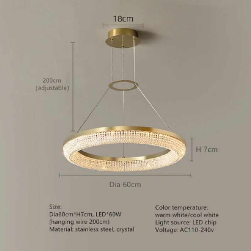 Darry Modern Crystal Round Chandelier chandeliers for dining room,chandeliers for stairways,chandeliers for foyer,chandeliers for bedrooms,chandeliers for kitchen,chandeliers for living room Rbrights