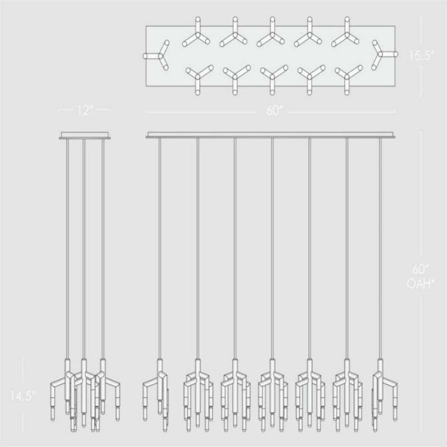 Flori Linear Chandelier