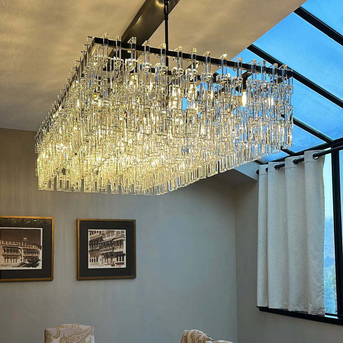 Marigna Modern Round Crystal Chandelier 36"