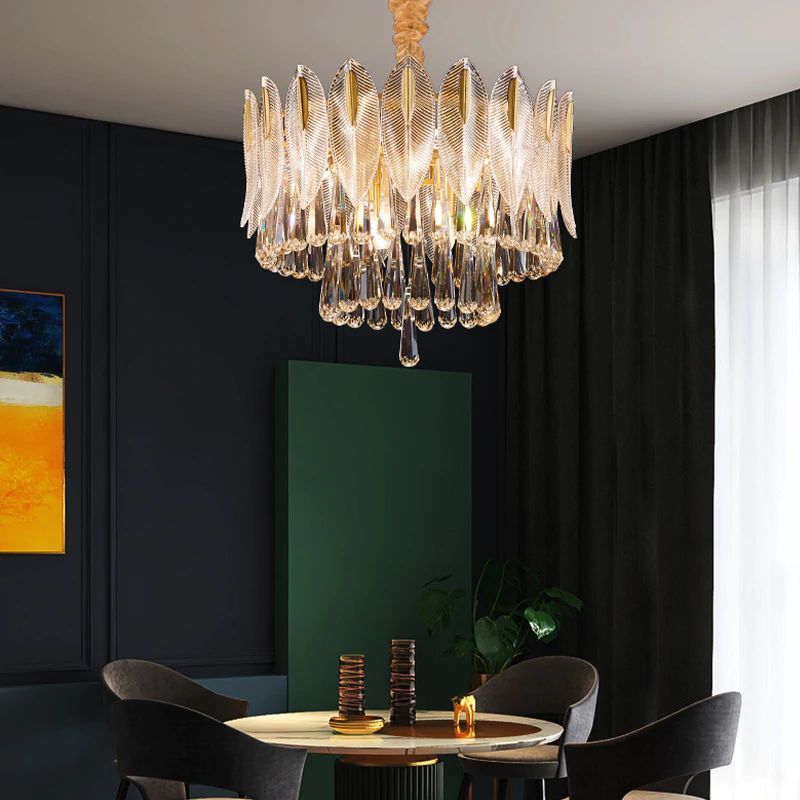 Floray 2-Tier Crystal Chandelier 24" chandeliers for dining room,chandeliers for stairways,chandeliers for foyer,chandeliers for bedrooms,chandeliers for kitchen,chandeliers for living room Rbrights