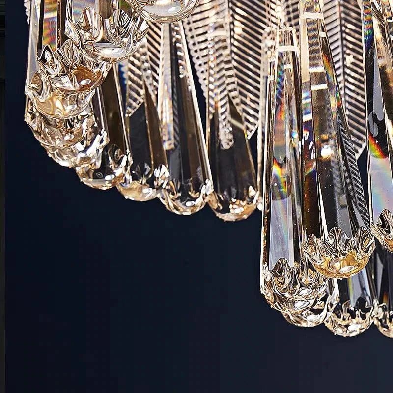 Floray 2-Tier Crystal Chandelier 24" chandeliers for dining room,chandeliers for stairways,chandeliers for foyer,chandeliers for bedrooms,chandeliers for kitchen,chandeliers for living room Rbrights