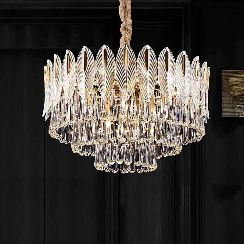 Floray 3-Tier Crystal Chandelier 32" chandeliers for dining room,chandeliers for stairways,chandeliers for foyer,chandeliers for bedrooms,chandeliers for kitchen,chandeliers for living room Rbrights