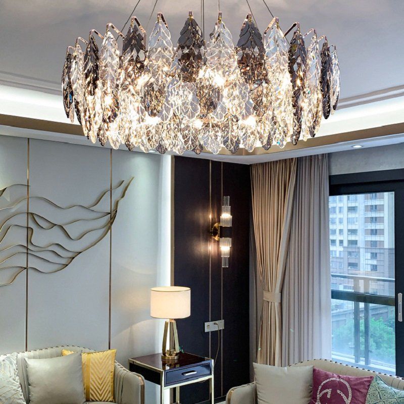 Frare Leaf Ring Chandelier 19" chandeliers for dining room,chandeliers for stairways,chandeliers for foyer,chandeliers for bedrooms,chandeliers for kitchen,chandeliers for living room Rbrights