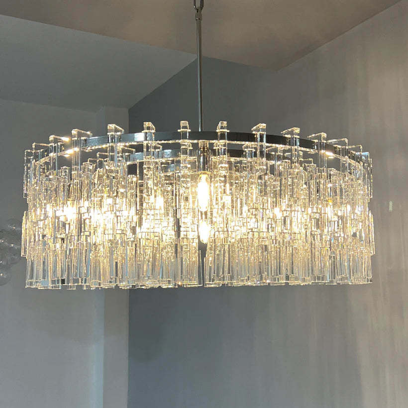 Marigna Modern Round Crystal Chandelier 36"