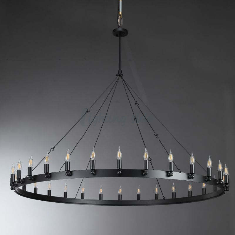 Camino Vintage Candelabra Round Chandelier