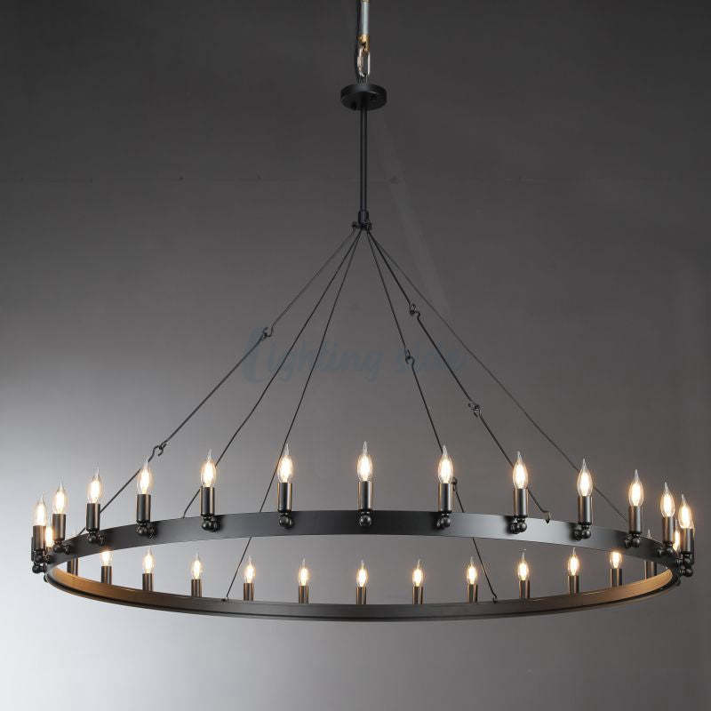 Camino Vintage Candelabra Round Chandelier