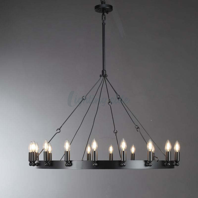 Camino Vintage Candelabra Round Chandelier