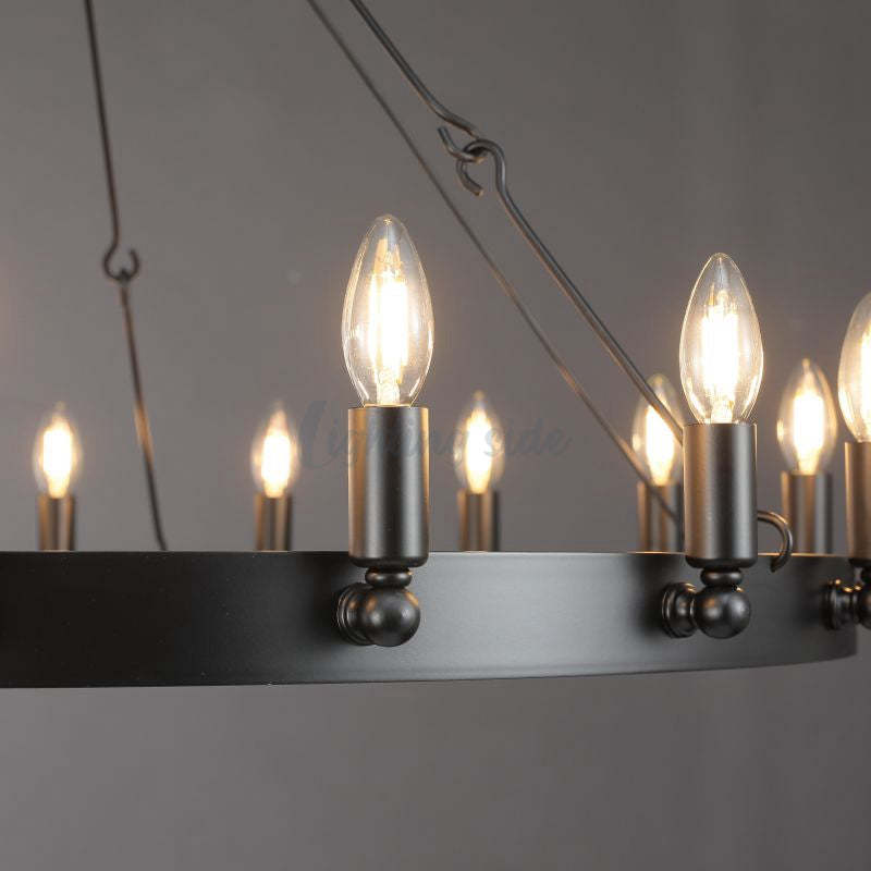 Camino Vintage Candelabra Round Chandelier