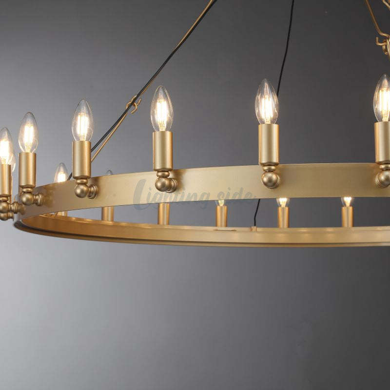Camino Vintage Candelabra Round Chandelier