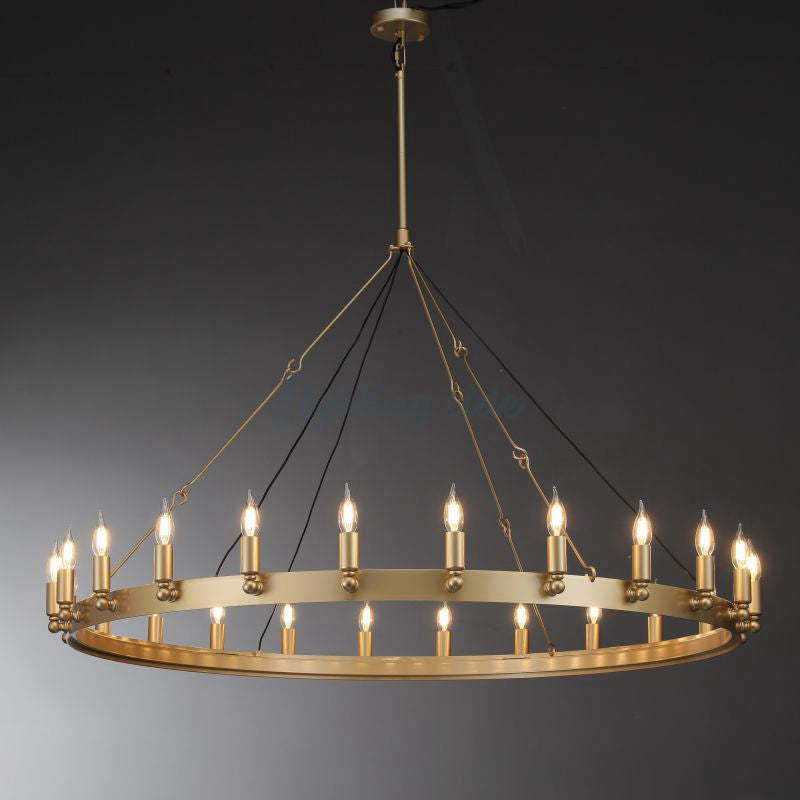 Camino Vintage Candelabra Round Chandelier