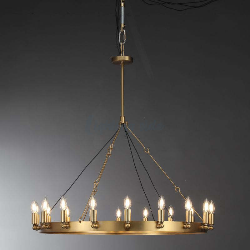 Camino Vintage Candelabra Round Chandelier