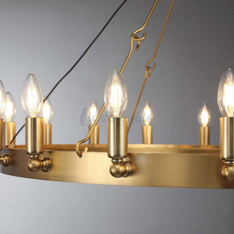 Camino Vintage Candelabra Round Chandelier