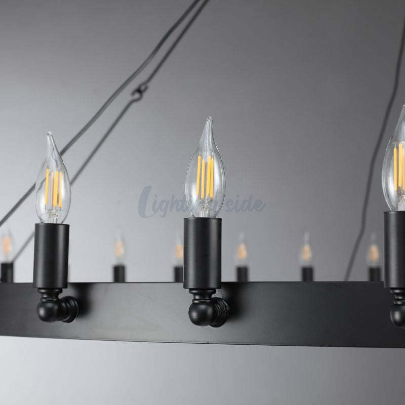 Camino Vintage Candelabra Round Chandelier