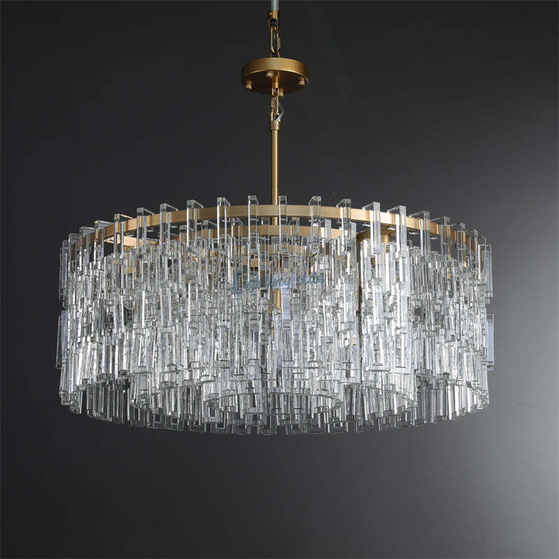 Marigna Modern Round Crystal Chandelier 36"