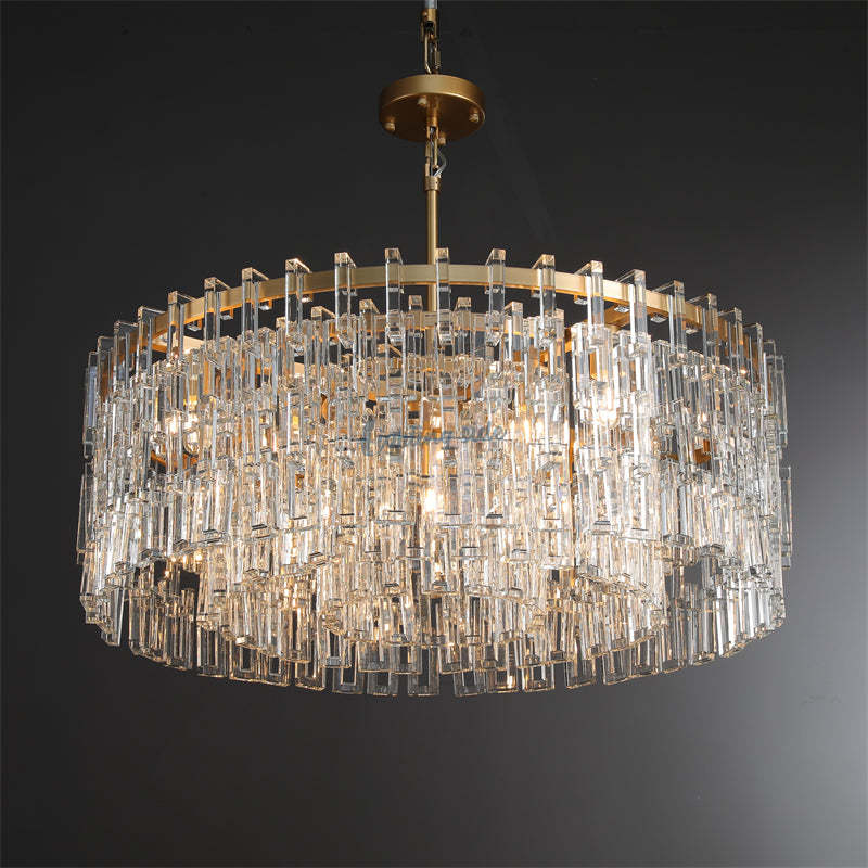 Marigna Modern Round Crystal Chandelier 36"