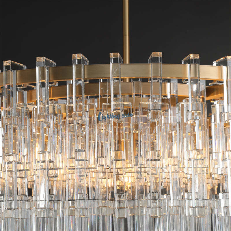 Marigna Modern Round Crystal Chandelier 36"