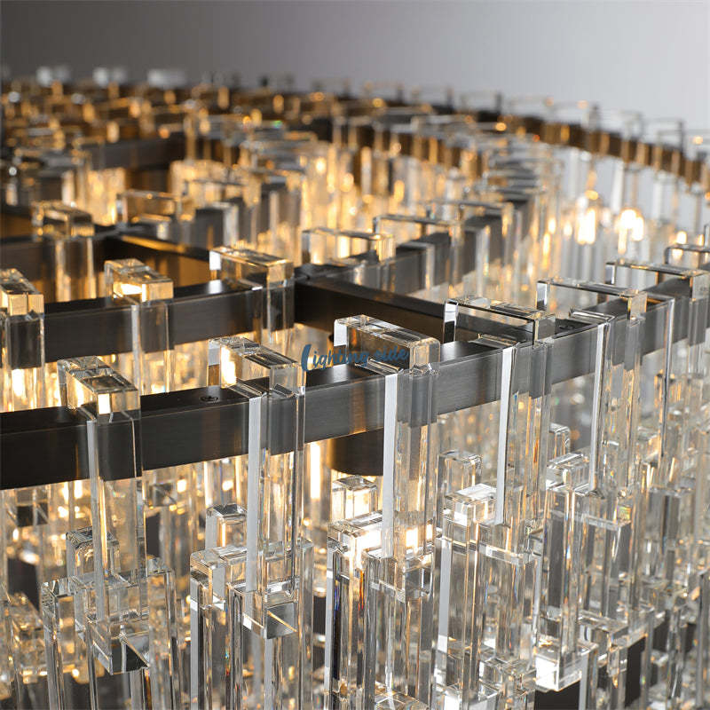 Marigna Modern Round Crystal Chandelier 36"