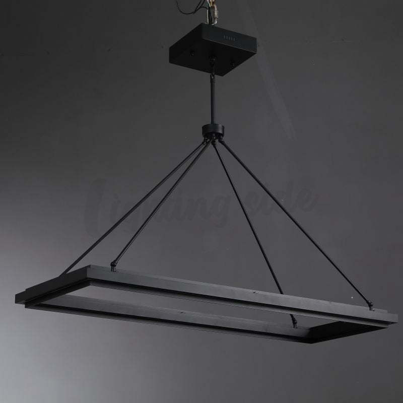 Alessia Retro American Vintage Iron Rectangular Chandelier