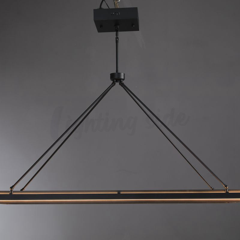 Alessia Retro American Vintage Iron Rectangular Chandelier