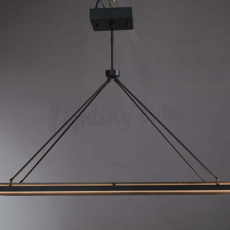 Alessia Retro American Vintage Iron Rectangular Chandelier
