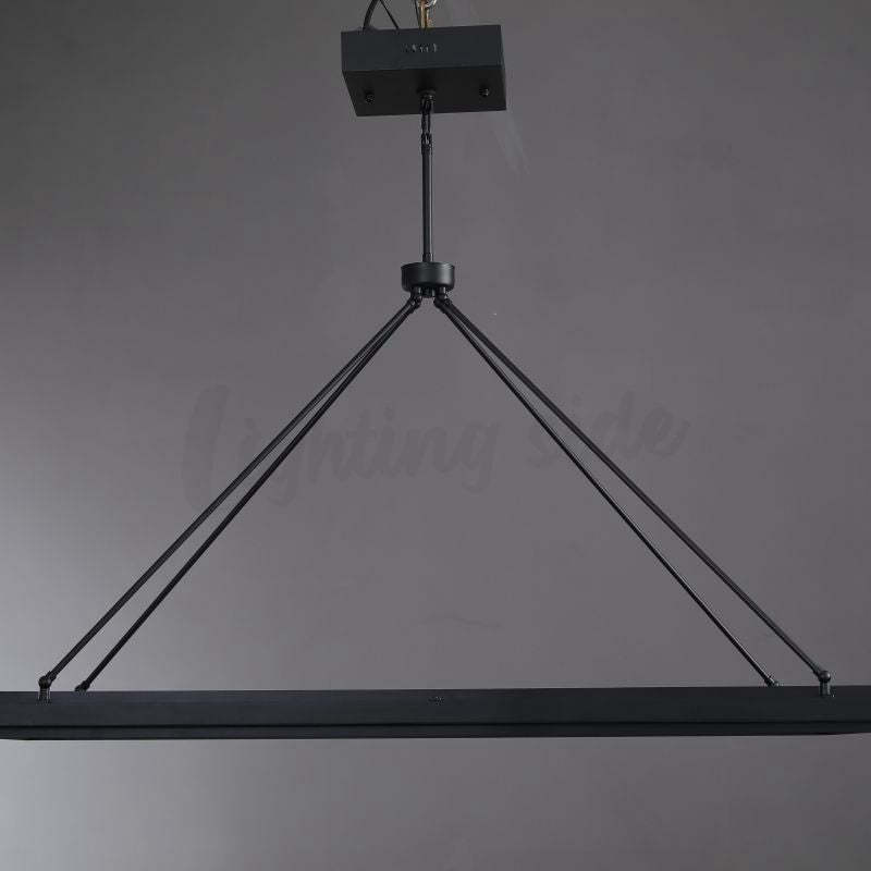 Alessia Retro American Vintage Iron Rectangular Chandelier