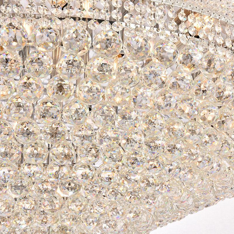 Kaler Elegant Luxury Ceiling Mounted Chandelier 48" D, Crystal Mounted Chandelier chandeliers for dining room,chandeliers for stairways,chandeliers for foyer,chandeliers for bedrooms,chandeliers for kitchen,chandeliers for living room Rbrights