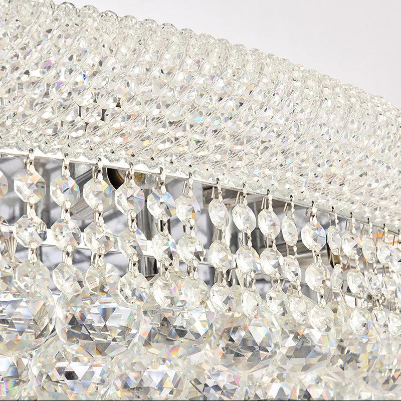 Kaler Elegant Luxury Ceiling Mounted Chandelier 48" D, Crystal Mounted Chandelier chandeliers for dining room,chandeliers for stairways,chandeliers for foyer,chandeliers for bedrooms,chandeliers for kitchen,chandeliers for living room Rbrights