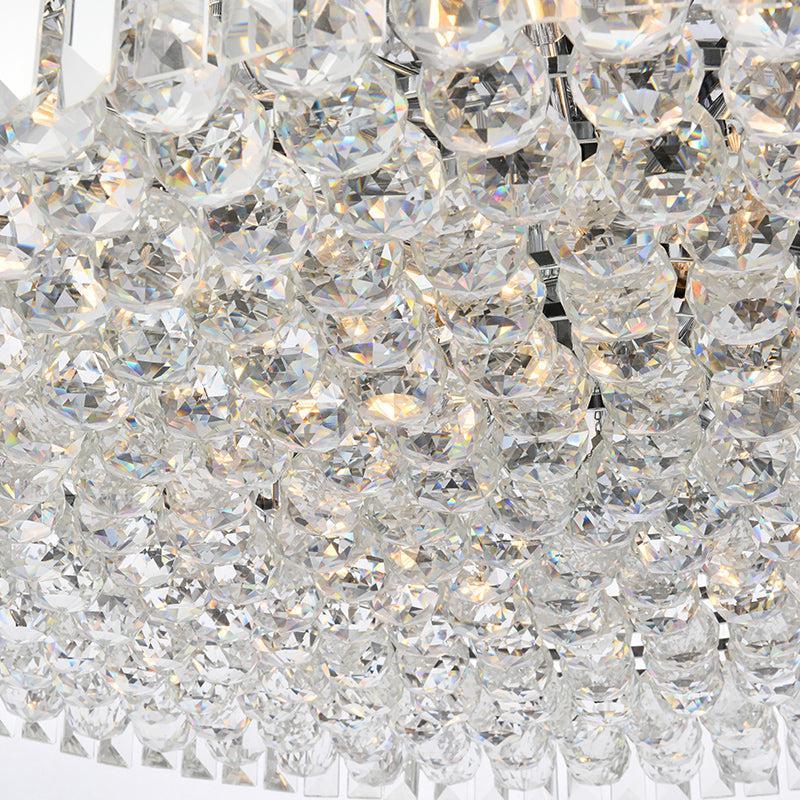 Kaler Elegant Luxury Chrome Round Chandelier 32" D chandeliers for dining room,chandeliers for stairways,chandeliers for foyer,chandeliers for bedrooms,chandeliers for kitchen,chandeliers for living room Rbrights