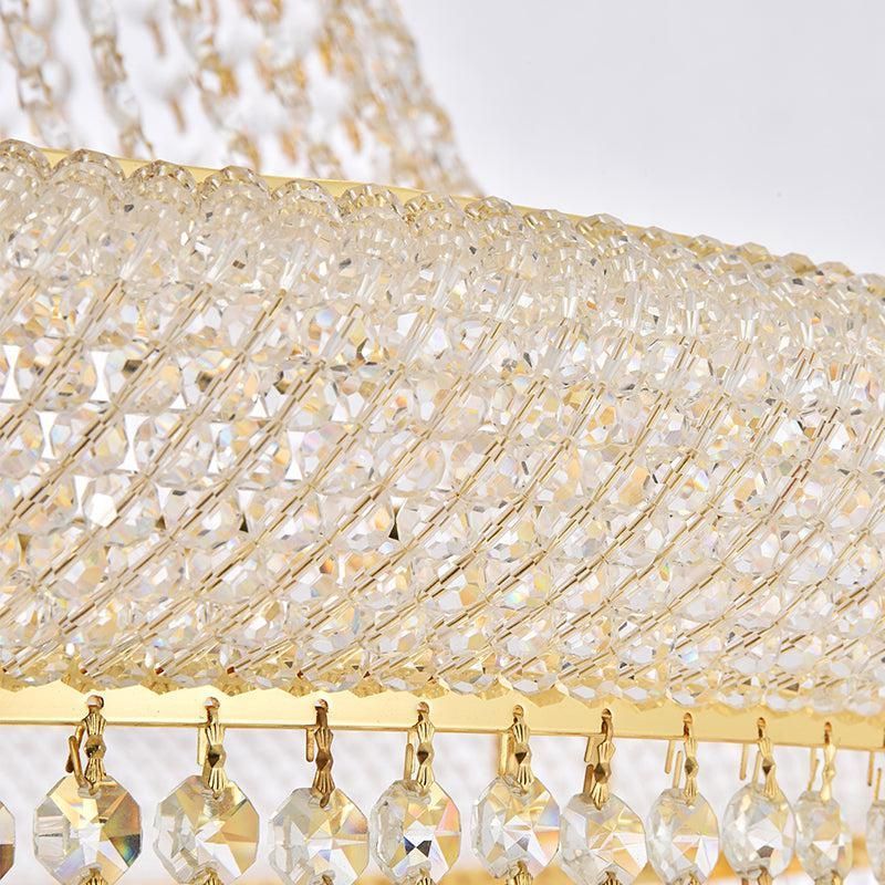 Kaler Elegant Luxury Living Room Four Tier Crystal Chandelier 48" D, Large Lighting chandeliers for dining room,chandeliers for stairways,chandeliers for foyer,chandeliers for bedrooms,chandeliers for kitchen,chandeliers for living room Rbrights