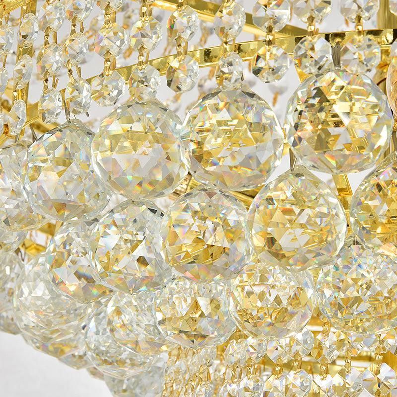 Kaler Elegant Luxury Living Room Three Tier Crystal Chandelier 30" D chandeliers for dining room,chandeliers for stairways,chandeliers for foyer,chandeliers for bedrooms,chandeliers for kitchen,chandeliers for living room Rbrights