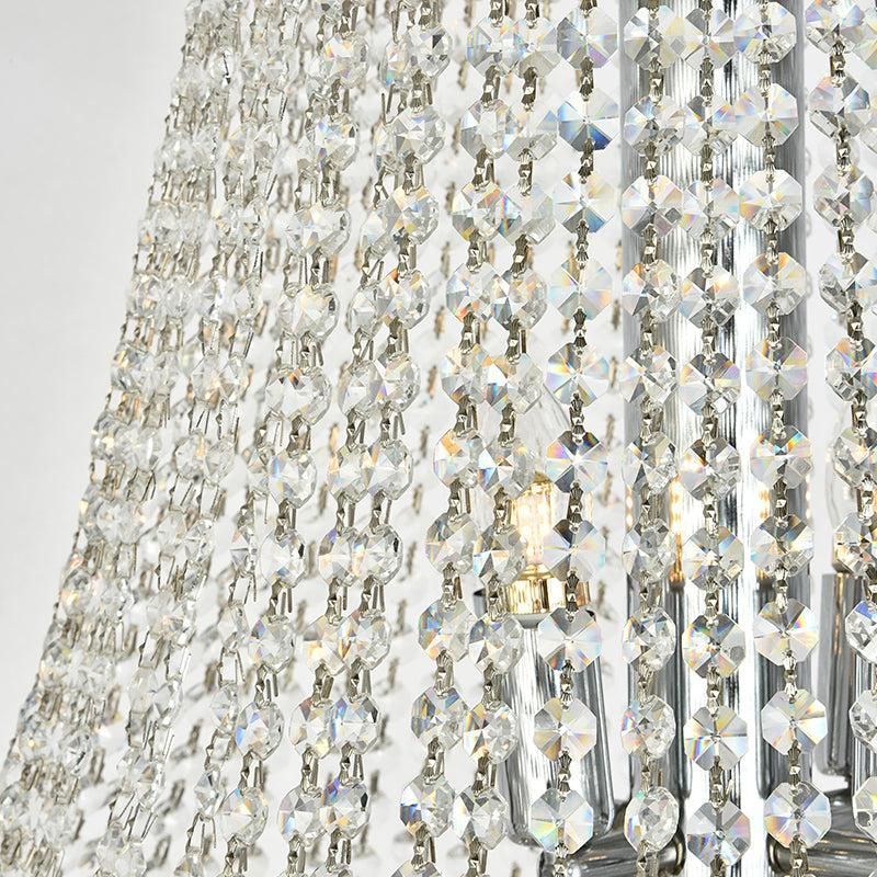 Kaler Elegant Luxury Living Room Three Tier Crystal Chandelier 30" D chandeliers for dining room,chandeliers for stairways,chandeliers for foyer,chandeliers for bedrooms,chandeliers for kitchen,chandeliers for living room Rbrights
