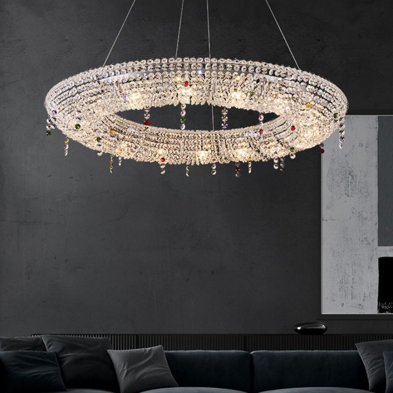 Kaler Elegant Luxury Round Crystal Chandelier chandeliers for dining room,chandeliers for stairways,chandeliers for foyer,chandeliers for bedrooms,chandeliers for kitchen,chandeliers for living room Rbrights