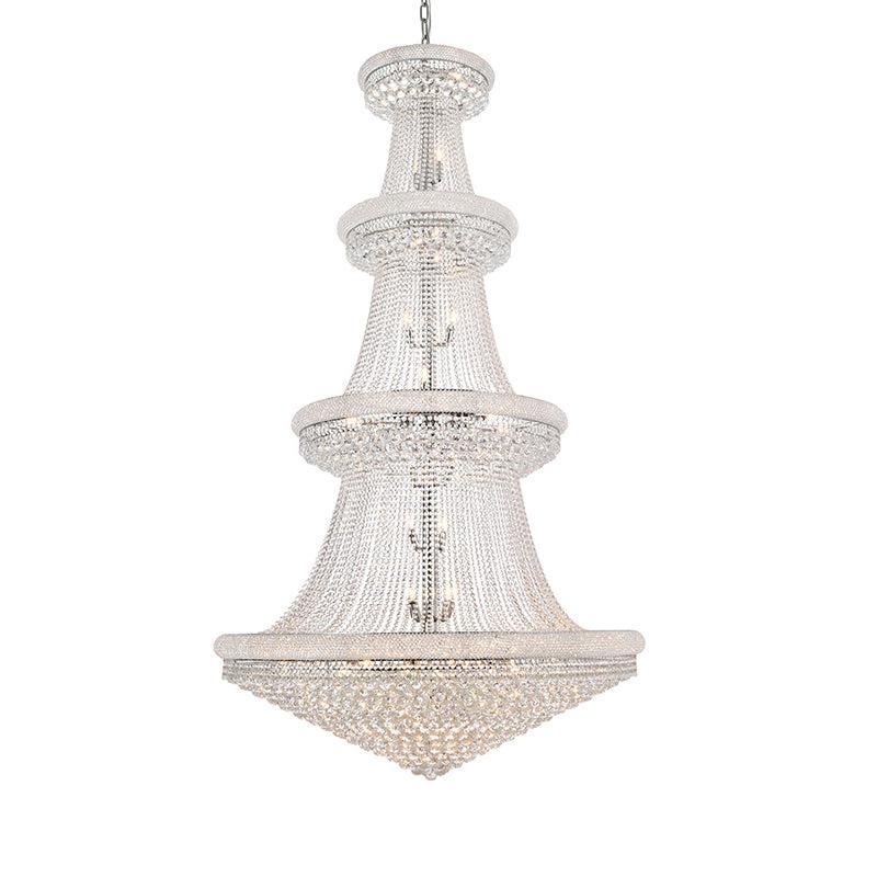 Kaler Elegant Luxury Living Room Three Tier Crystal Chandelier 54" D chandeliers for dining room,chandeliers for stairways,chandeliers for foyer,chandeliers for bedrooms,chandeliers for kitchen,chandeliers for living room Rbrights