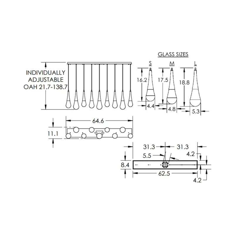 Dolores Linear Chandelier