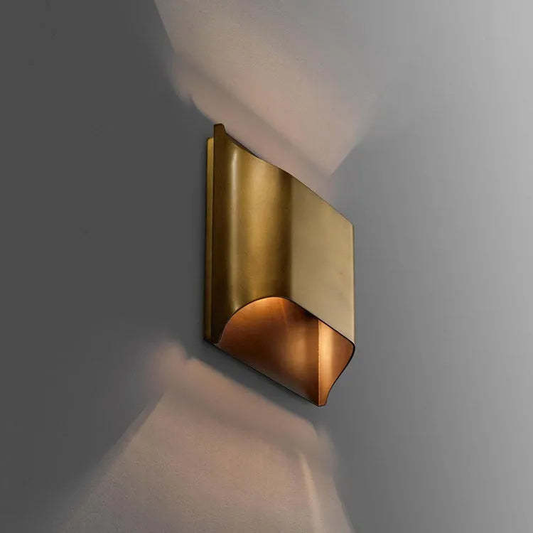 Unity Modern Brass Square Wall Sconce For Bedroom, Living Room wall sconce J-CHANDELIER