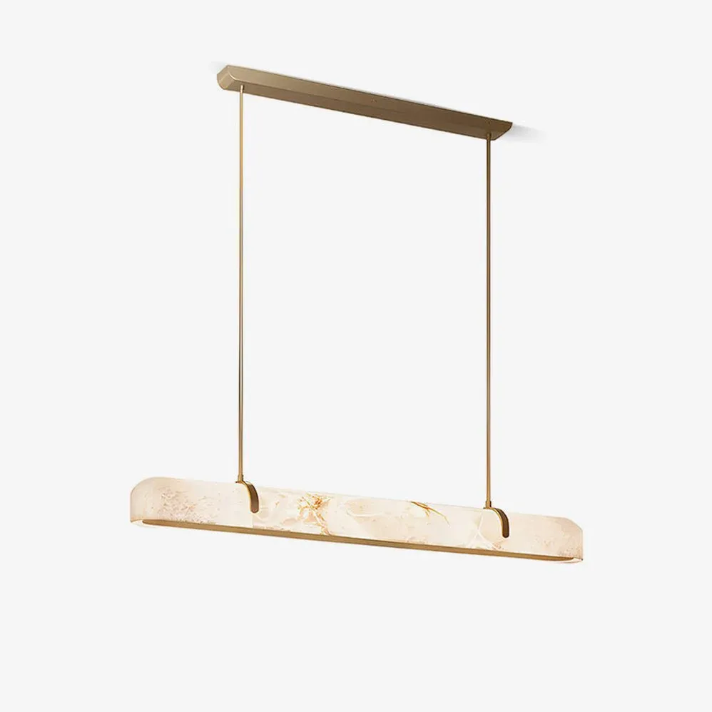 Lighting Side Linear Alabaster Chandelier