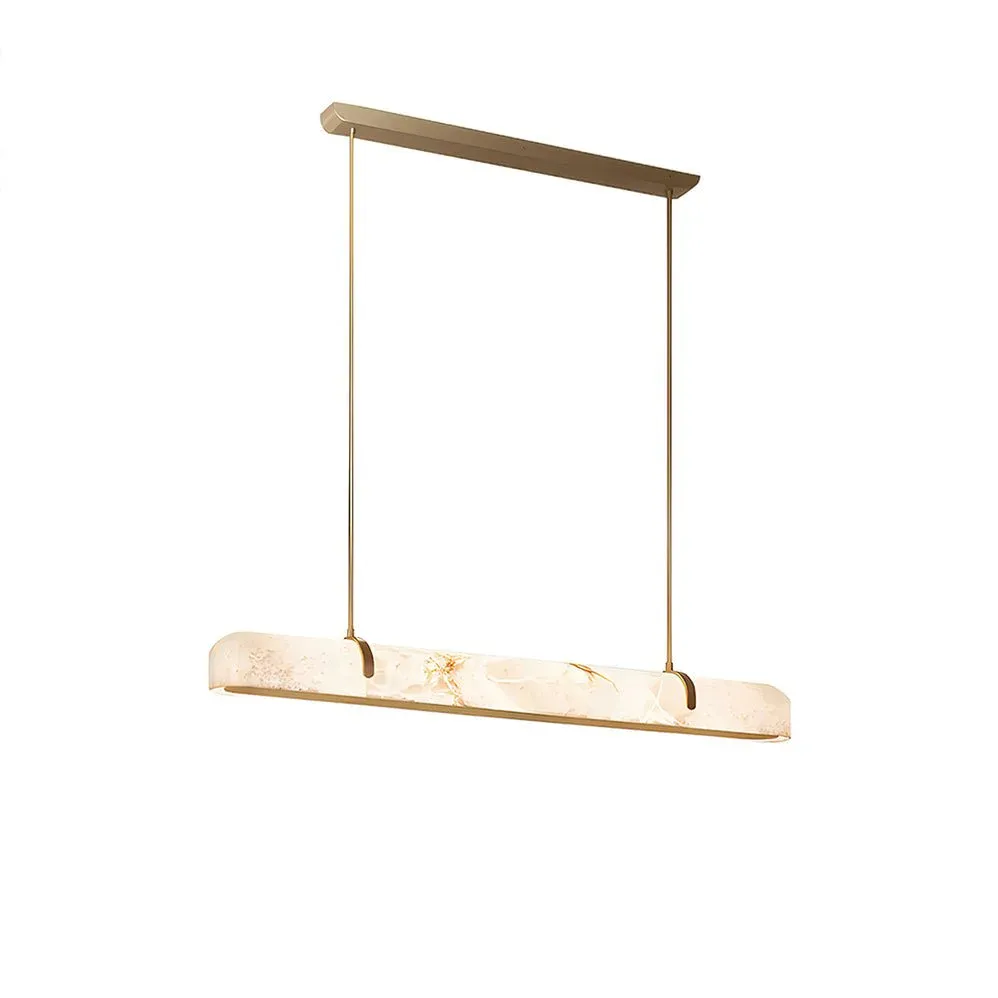 Lighting Side Linear Alabaster Chandelier