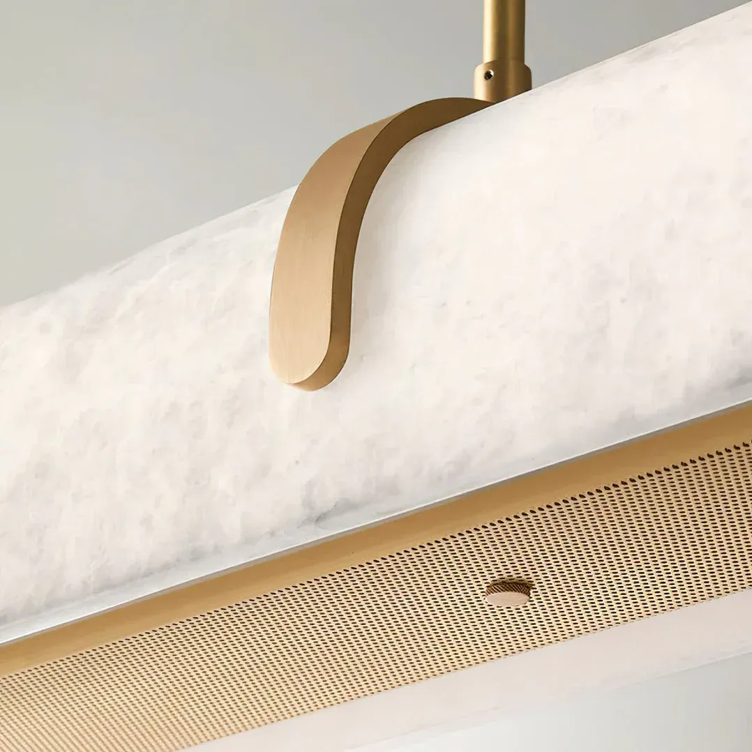 Lighting Side Linear Alabaster Chandelier