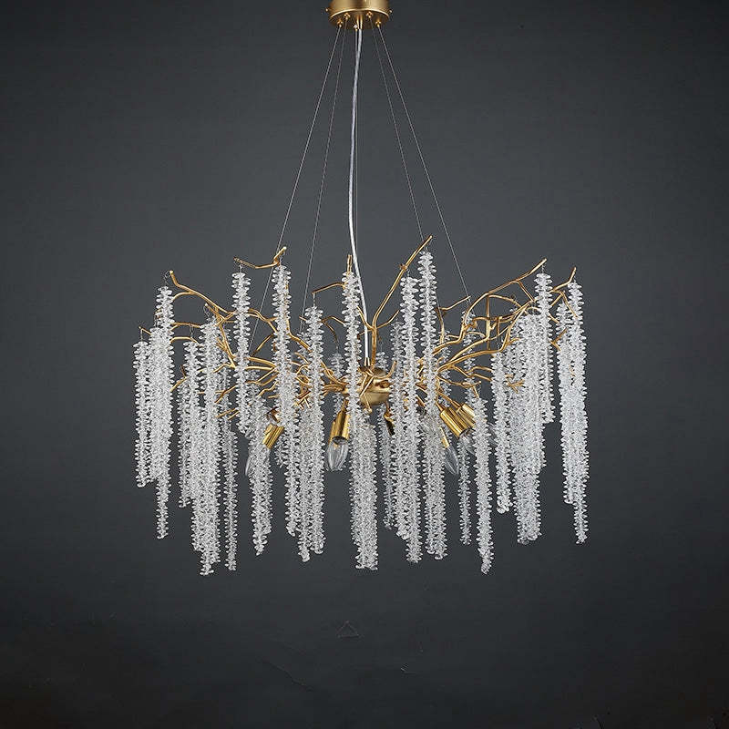 Lola Crystal Raindrop Chandelier Gold Tree Branch Chandeliers chandeliers for dining room,chandeliers for stairways,chandeliers for foyer,chandeliers for bedrooms,chandeliers for kitchen,chandeliers for living room Rbrights