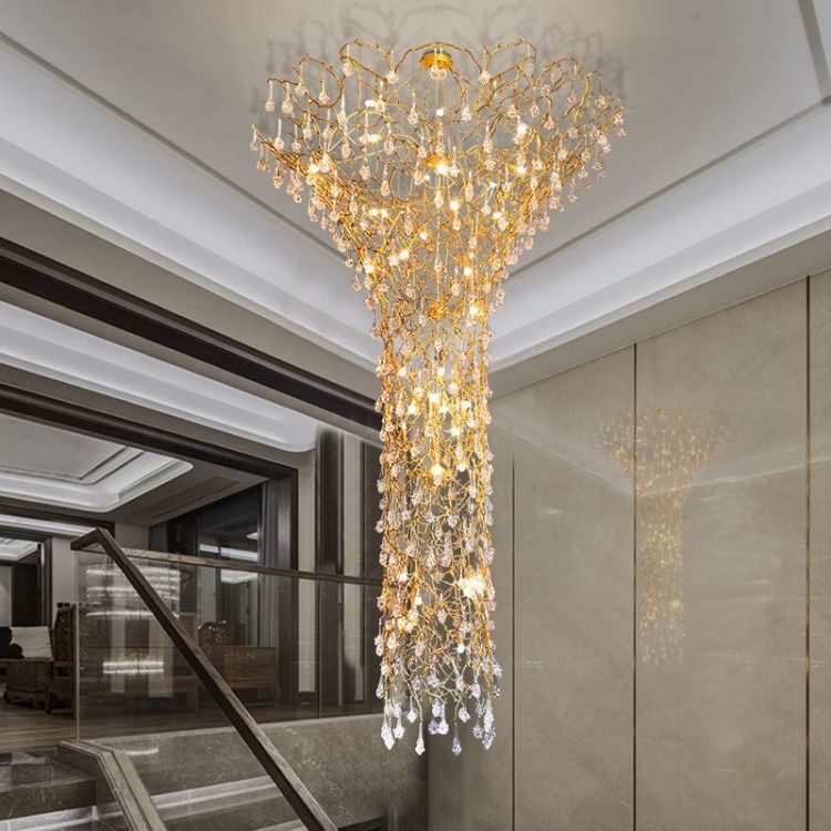 Lola large branch chandelier for high ceiling chandeliers for dining room,chandeliers for stairways,chandeliers for foyer,chandeliers for bedrooms,chandeliers for kitchen,chandeliers for living room Rbrights 47.2" D