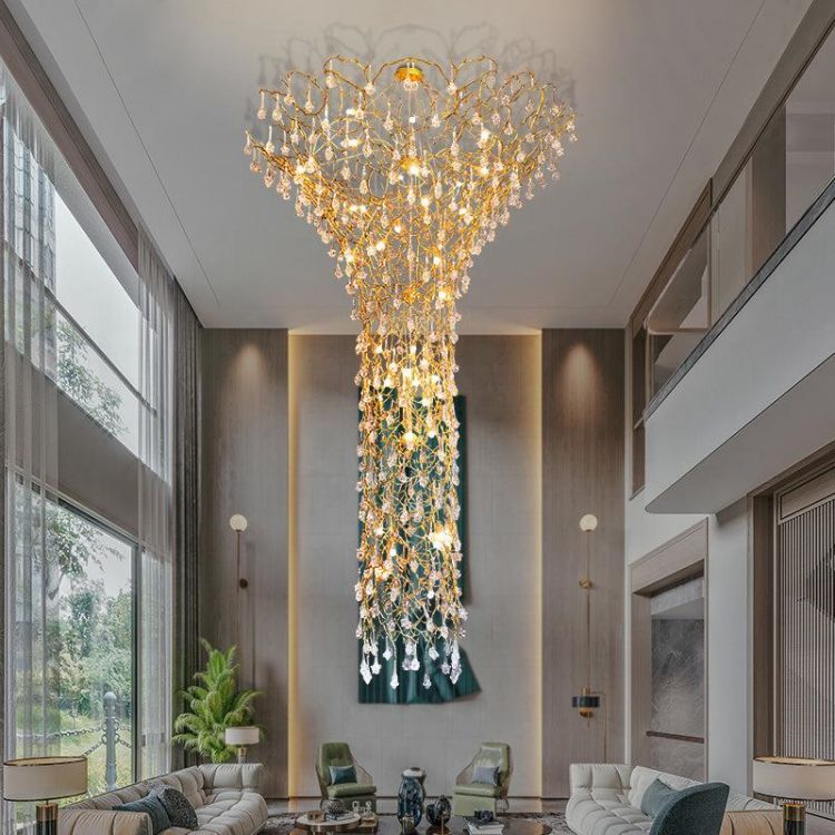 Lola large branch chandelier for high ceiling chandeliers for dining room,chandeliers for stairways,chandeliers for foyer,chandeliers for bedrooms,chandeliers for kitchen,chandeliers for living room Rbrights 62.9" D