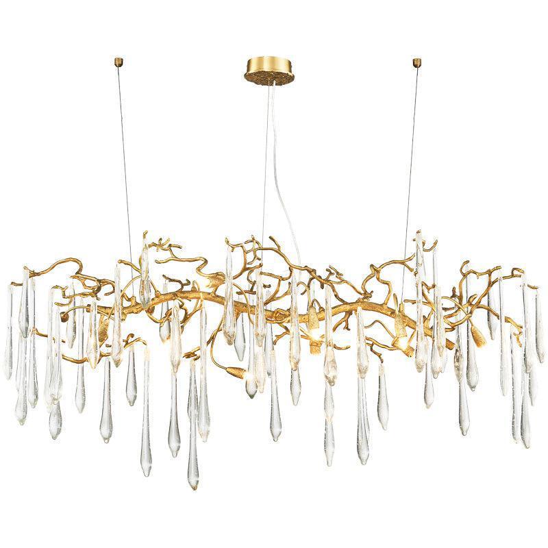 Lola Large Teardrop Modern Branch Chandelier, Brass Chandelier chandeliers for dining room,chandeliers for stairways,chandeliers for foyer,chandeliers for bedrooms,chandeliers for kitchen,chandeliers for living room Rbrights
