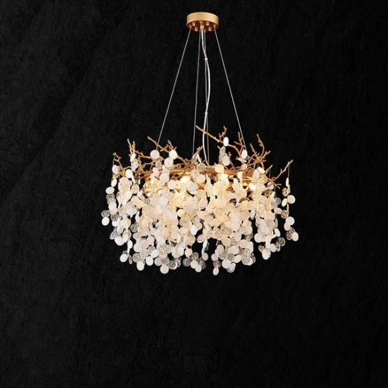Lola Round Circle Fortune Tree Branch Round Chandelier chandeliers for dining room,chandeliers for stairways,chandeliers for foyer,chandeliers for bedrooms,chandeliers for kitchen,chandeliers for living room Rbrights   