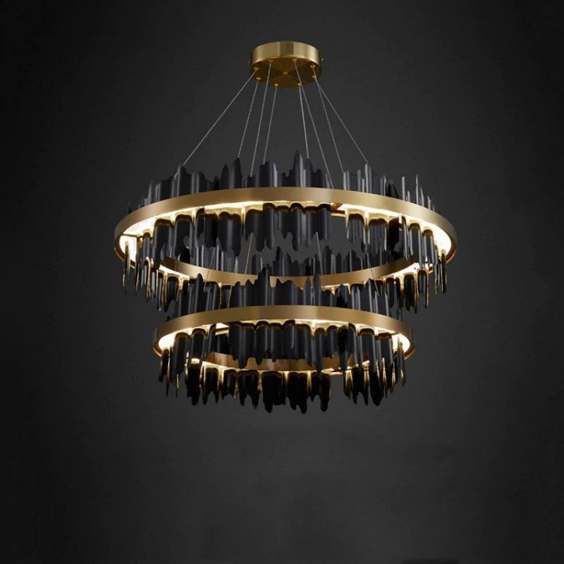 Maylisa 2-Tier Round Chandelier chandeliers for dining room,chandeliers for stairways,chandeliers for foyer,chandeliers for bedrooms,chandeliers for kitchen,chandeliers for living room Rbrights Style B