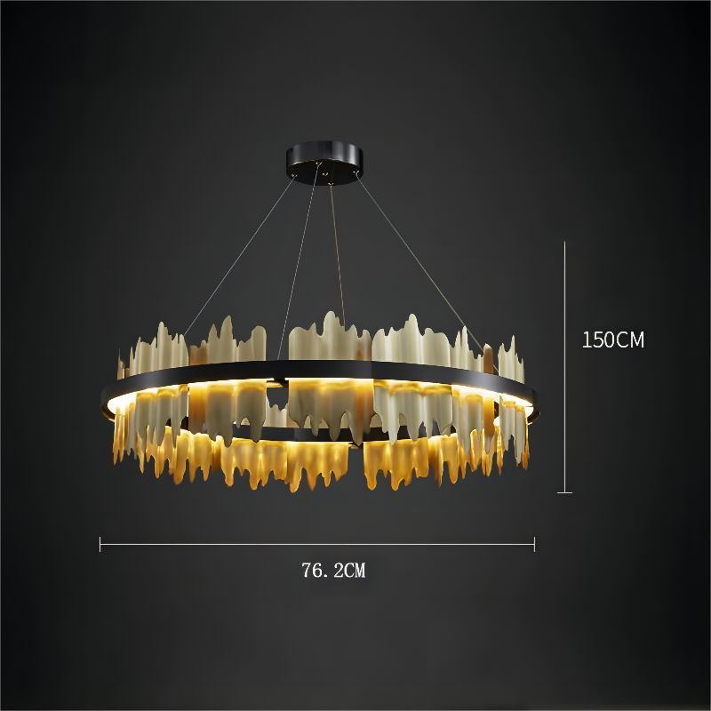 Maylisa Modern Round Chandelier chandeliers for dining room,chandeliers for stairways,chandeliers for foyer,chandeliers for bedrooms,chandeliers for kitchen,chandeliers for living room Rbrights 30"D Style A