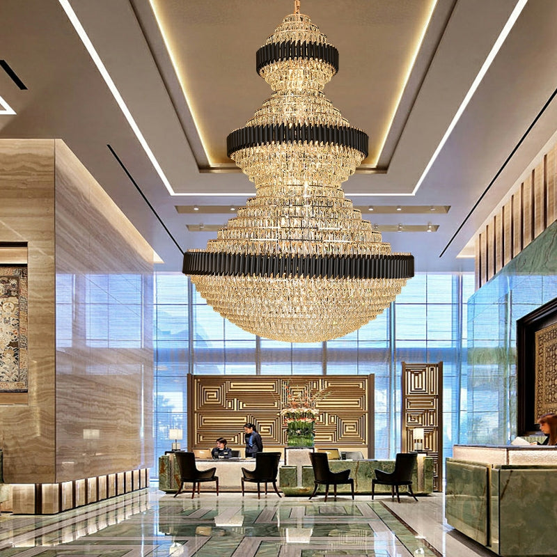 jchandelier free shipping global newest and good quality light fixture of all kinds customization D 70.9'' * H 102.4''  big fabulous gorgerous crystal chandelier for hotel hallway enterway