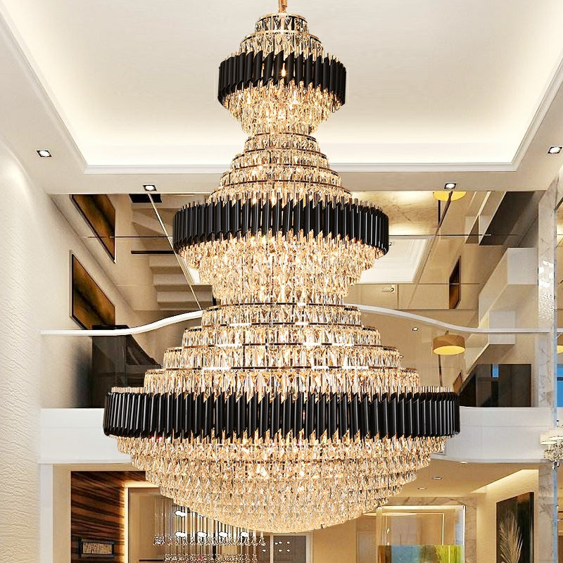 jchandelier  free shipping global newest and good quality light fixture of all kinds customization D 70.9'' * H 102.4'' huge fancy stunning crystal chandelier for high ceiling