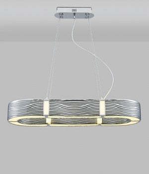 2023 New Nordic Light Luxury Chrome/Gold 0-shaped Chandelier for Living/Dining Room