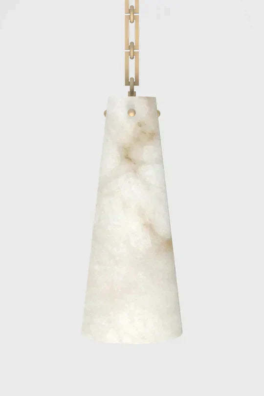 javis Alabaster Modern 3-Light Marble Chandelier, Chain Adjustable