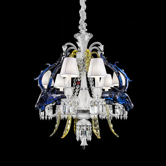 2023 New Candle Branch Crystal Chandelier Traditional Colorful Artistic Designer Light Fixture for Living Room/Dining Room , luxury, light fixture, shining ,amazing